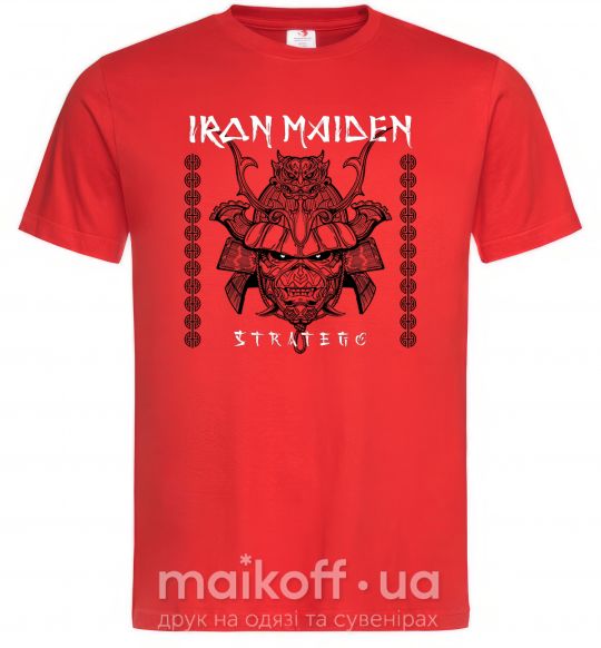 Мужская футболка Iron maiden stratego Красный фото