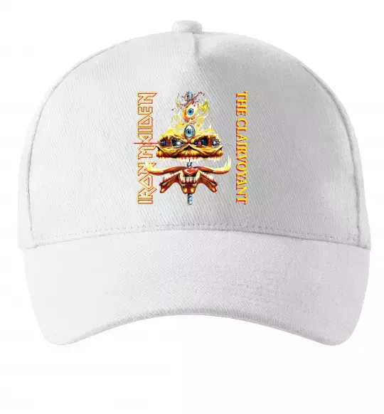 Кепка Iron maiden the clairvoyant Белый фото