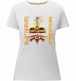 Женская премиум футболка Iron Maiden Aces High Черный фото