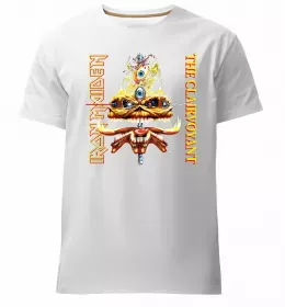 Мужская премиум футболка Iron Maiden Trooper skull Черный фото