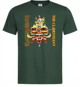 Мужская футболка Iron maiden the clairvoyant Темно-зеленый фото