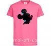 Детская футболка Микки маус силует краски Ярко-розовый фото