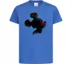 Детская футболка Міккі Маус силует фарби Ярко-синий фото