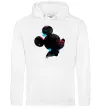 Мужская толстовка (худи) Міккі Маус силует фарби Белый Мужская толстовка (худи) Міккі Маус силует фарби Белый фото