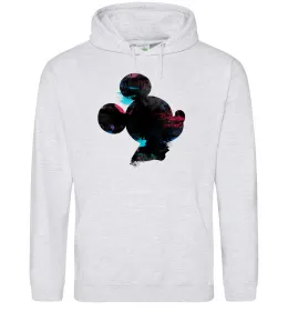 Мужская толстовка (худи) Mickey підморгує Черный фото