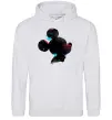 Мужская толстовка (худи) Міккі Маус силует фарби Серый меланж Мужская толстовка (худи) Міккі Маус силует фарби Серый меланж фото