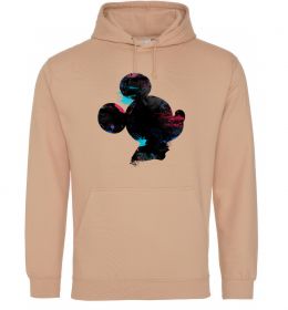 Мужская толстовка (худи) Міккі Маус силует фарби