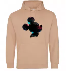 Мужская толстовка (худи) Чорно-білий Міккі Белый фото