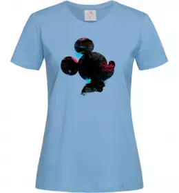 Женская футболка Чорно-білий Міккі Лимонный фото