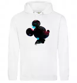 Женская толстовка (худи) Чорно-білий Міккі Белый фото