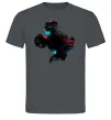 Чоловіча футболка Міккі Маус силует фарби Графіт фото
