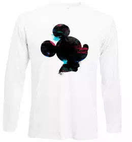 Лонгслив Чорно-білий Міккі Белый фото