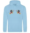 Жіноча толстовка (худі) Міккі маус купідон Блакитний фото