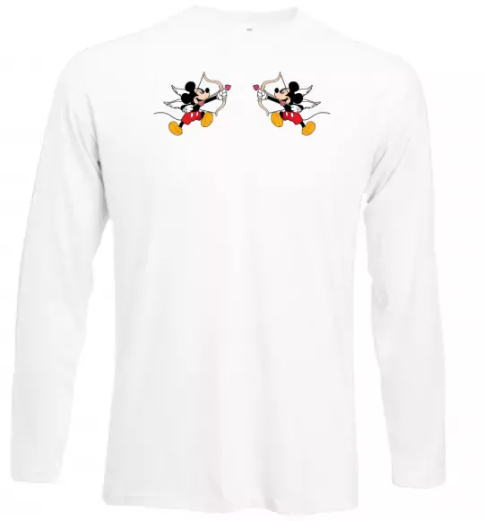 Лонгслив Міккі маус купідон Белый фото