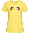 Женская футболка Міккі маус купідон Лимонный фото