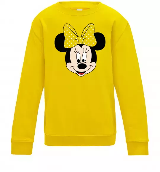 Дитячий світшот Минни маус с бантом Сонячно жовтий фото