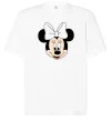 Футболка Оверсайз Минни маус с бантом Белый фото