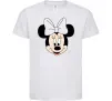 Дитяча футболка Минни маус с бантом Білий Дитяча футболка Минни маус с бантом Білий фото
