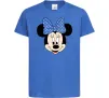 Дитяча футболка Минни маус с бантом Яскраво-синій Дитяча футболка Минни маус с бантом Яскраво-синій фото