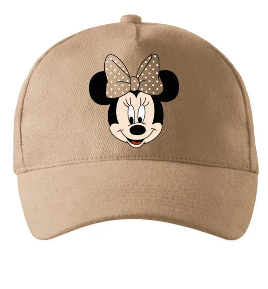 Кепка Минни маус с бантом Пісочний фото
