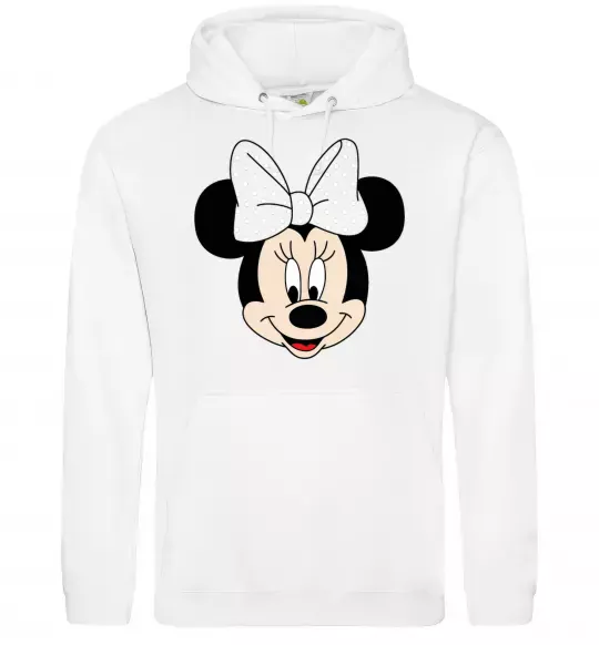 Жіноча толстовка (худі) Минни маус с бантом Білий фото