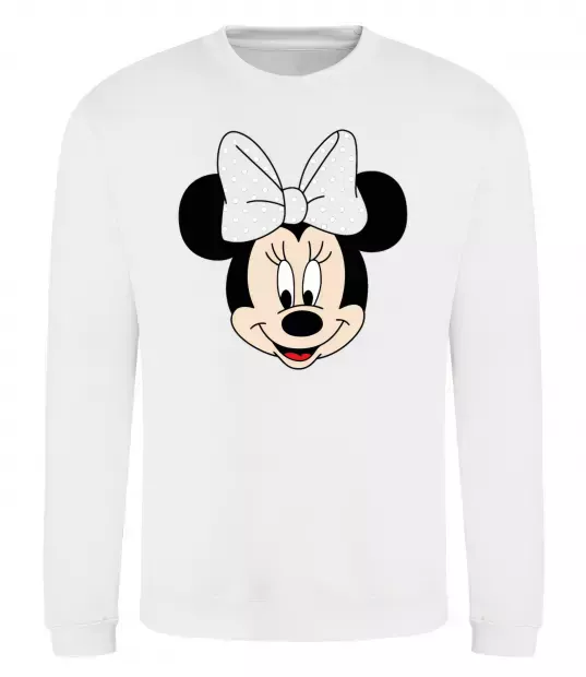 Свитшот Минни маус с бантом Белый фото