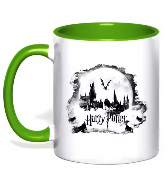 Чашка с цветной ручкой Harry Potter Hogwarts Зеленый фото