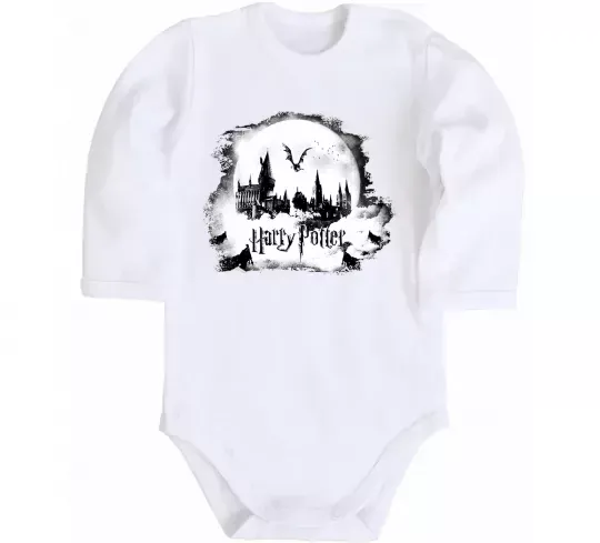 Детский боди Harry Potter Hogwarts Белый фото
