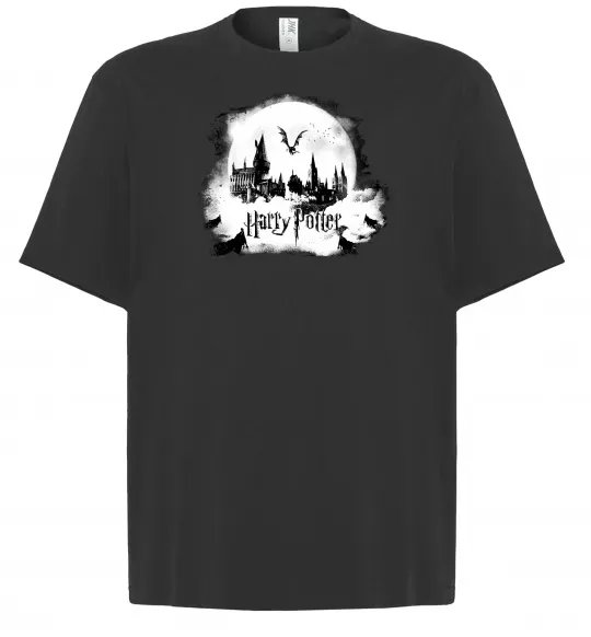 Футболка Оверсайз Harry Potter Hogwarts Чорний фото