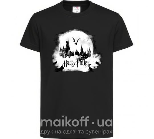 Детская футболка Harry Potter Hogwarts Черный фото