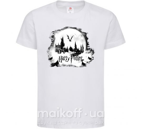Детская футболка Harry Potter Hogwarts Белый фото