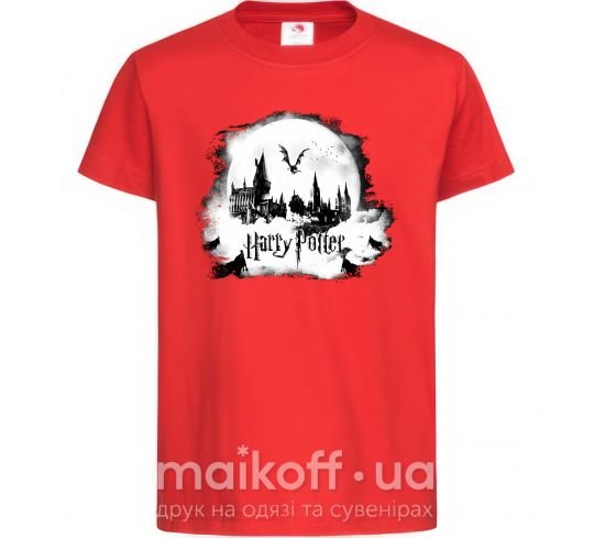 Детская футболка Harry Potter Hogwarts Красный фото