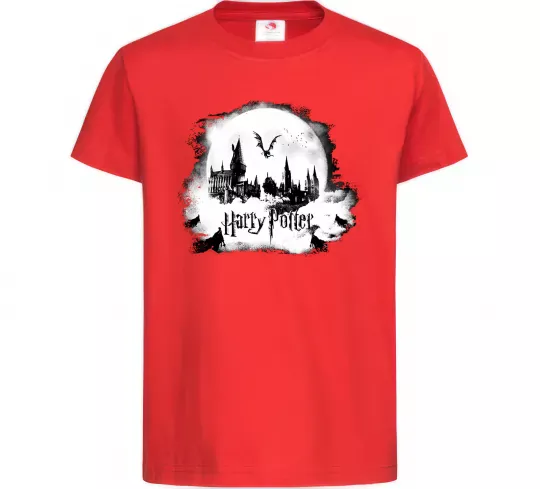 Детская футболка Harry Potter Hogwarts Красный фото