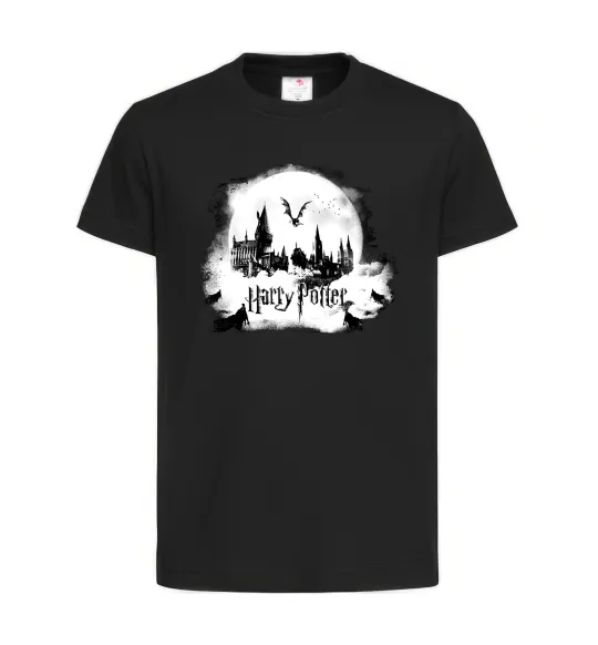 Дитяча футболка Harry Potter Hogwarts Чорний фото
