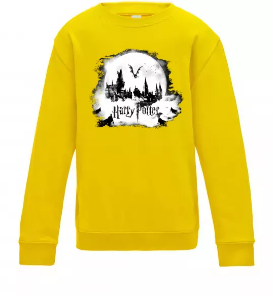 Детский Свитшот Harry Potter Hogwarts Солнечно желтый фото