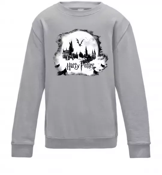 Детский Свитшот Harry Potter Hogwarts Серый меланж фото