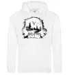 Чоловіча толстовка (худі) Harry Potter Hogwarts Білий Чоловіча толстовка (худі) Harry Potter Hogwarts Білий фото