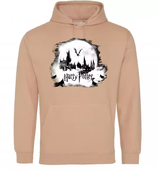 Чоловіча толстовка (худі) Harry Potter Hogwarts Пісочний фото