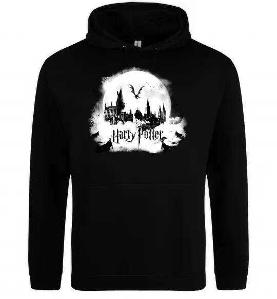 Жіноча толстовка (худі) Harry Potter Hogwarts Чорний фото