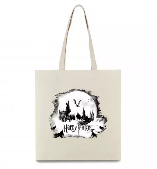 Еко-сумка Harry Potter Hogwarts Бежевий фото