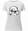 Жіноча преміум футболка Harry Potter Hogwarts Білий фото