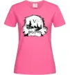 Жіноча футболка Harry Potter Hogwarts Яскраво-рожевий фото
