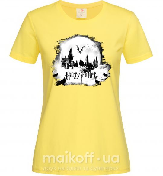 Жіноча футболка Harry Potter Hogwarts Лимонний фото