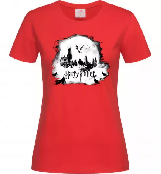 Жіноча футболка Harry Potter Hogwarts Червоний фото