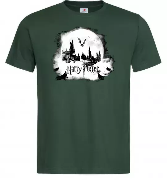Чоловіча футболка Harry Potter Hogwarts Темно-зелений фото