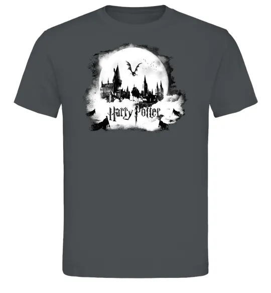 Чоловіча футболка Harry Potter Hogwarts Графіт фото
