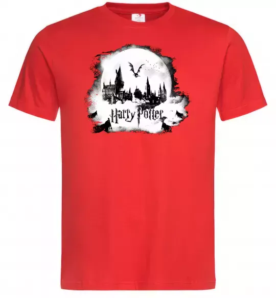 Чоловіча футболка Harry Potter Hogwarts Червоний фото