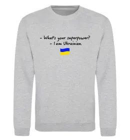 Світшот 1000% Ukrainian Чорний фото