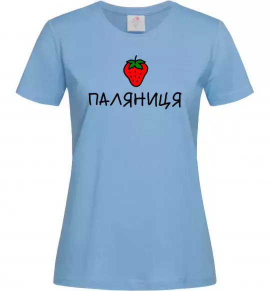 Жіноча футболка Паляниця Блакитний фото