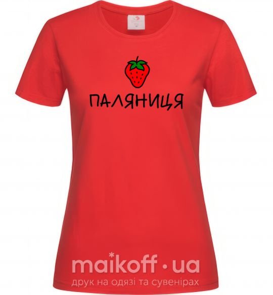 Жіноча футболка Паляниця Червоний фото
